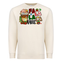 Sandshell fa la la la latte Premium Sweatshirt - Zillion Design Studio