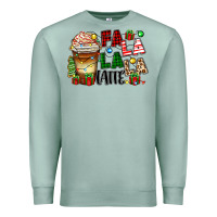 Seafoam fa la la la latte Premium Sweatshirt - Zillion Design Studio
