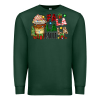 Sports Green fa la la la latte Premium Sweatshirt - Zillion Design Studio