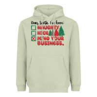Matcha dear santa ive been Heavyweight Hoodie - MaliasSmallBusiness