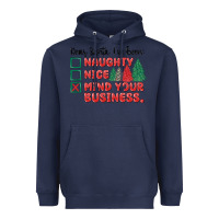 Navy dear santa ive been Heavyweight Hoodie - MaliasSmallBusiness