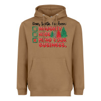 Toasted Coconut dear santa ive been Heavyweight Hoodie - MaliasSmallBusiness