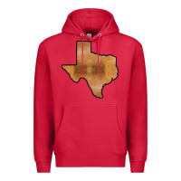 Cardinal Texas Map Western Horsehide Pattern Premium Hoodie - Bettercallsaul