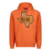 Carrot Texas Map Western Horsehide Pattern Premium Hoodie - Bettercallsaul