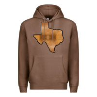 Chestnut Texas Map Western Horsehide Pattern Premium Hoodie - Bettercallsaul