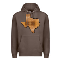 Coffee Texas Map Western Horsehide Pattern Premium Hoodie - Bettercallsaul