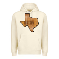 Sandshell Texas Map Western Horsehide Pattern Premium Hoodie - Bettercallsaul