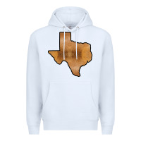 White Texas Map Western Horsehide Pattern Premium Hoodie - Bettercallsaul