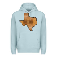 Blue Mist Texas Map Western Horsehide Pattern Premium Hoodie - Bettercallsaul