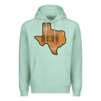 Seafoam Texas Map Western Horsehide Pattern Premium Hoodie - Bettercallsaul
