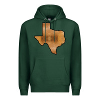 Sports Green Texas Map Western Horsehide Pattern Premium Hoodie - Bettercallsaul