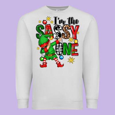 Premium Sweatshirt im the sassy one elf