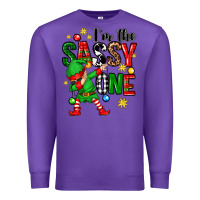 Purple im the sassy one elf Premium Sweatshirt - Zillion Design Studio