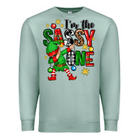 Seafoam im the sassy one elf Premium Sweatshirt - Zillion Design Studio