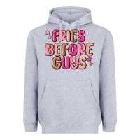 Heather Grey fries before guys Heavyweight Hoodie - MaliasSmallBusiness