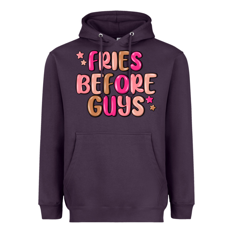 Fries Before Guys Heavyweight Hoodie by MaliasSmallBusiness | Teevron