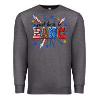 Charcoal Heather just here to bang Premium Sweatshirt - texasbilliewilder