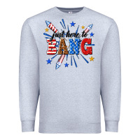 Heather Grey just here to bang Premium Sweatshirt - texasbilliewilder
