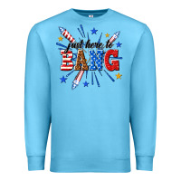 Ocean Blue just here to bang Premium Sweatshirt - texasbilliewilder