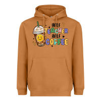Meerkat half teacher half coffee Heavyweight Hoodie - MaliasSmallBusiness