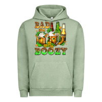 Pigment Oil Green bad and boozy with beer Urban Hoodie - AdoDesignShop