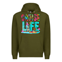 Army Green cruise  life Premium Hoodie - AdoDesignShop
