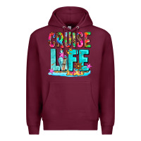 Burgundy cruise  life Premium Hoodie - AdoDesignShop