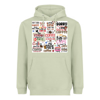 Matcha funny coffee quotes Heavyweight Hoodie - MaliasSmallBusiness