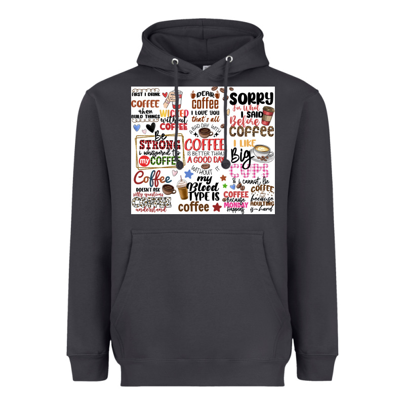 Funny Coffee Quotes Heavyweight Hoodie by MaliasSmallBusiness | Teevron