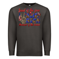 Smoke land of the free america because of the brave Premium Sweatshirt - texasbilliewilder