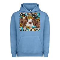 Pigment Pebble Blue western calf Urban Hoodie - JahusDesignShop