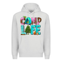 Dove Grey camp life Premium Hoodie - AdoDesignShop