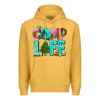 Mustard camp life Premium Hoodie - AdoDesignShop