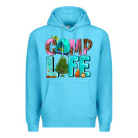 Ocean Blue camp life Premium Hoodie - AdoDesignShop
