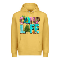 Antique Gold camp life Premium Hoodie - AdoDesignShop