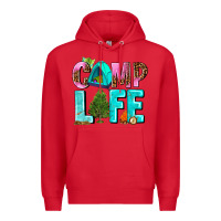 Red camp life Premium Hoodie - AdoDesignShop