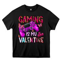Black gaming is my valentine Heavy Core Tee - CowhideDigitalArt