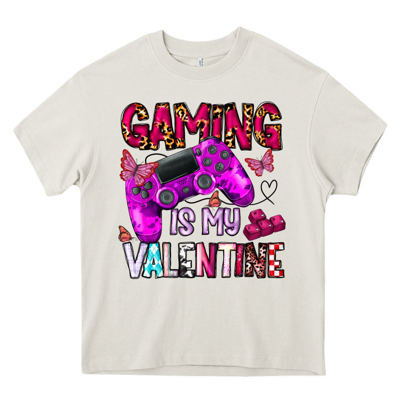 Gaming Is My Valentine Heavy Core Tee by CowhideDigitalArt | Teevron