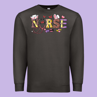 Premium Sweatshirt easter nurse