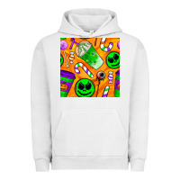 Pigment Lunar Rock halloween snacks seamless pattern Urban Hoodie - BundleAndBundleShop