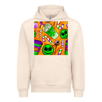Sandshell halloween snacks seamless pattern Urban Hoodie - BundleAndBundleShop