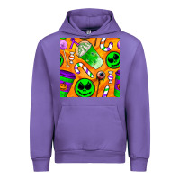 Tulip halloween snacks seamless pattern Urban Hoodie - BundleAndBundleShop