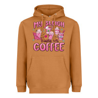 Meerkat my sleigh runs on coffee Heavyweight Hoodie - MaliasSmallBusiness