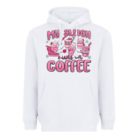 White my sleigh runs on coffee Heavyweight Hoodie - MaliasSmallBusiness