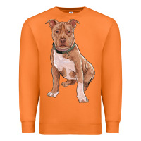 Carrot brown pitbull Premium Sweatshirt - RanaPortraitStore