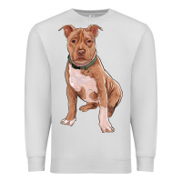 Dove Grey brown pitbull Premium Sweatshirt - RanaPortraitStore
