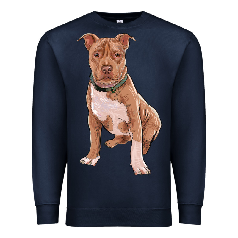 Brown Pitbull Premium Sweatshirt by RanaPortraitStore | Teevron