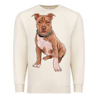 Sandshell brown pitbull Premium Sweatshirt - RanaPortraitStore