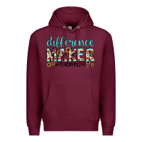 Burgundy difference maker Premium Hoodie - JahusDesignShop
