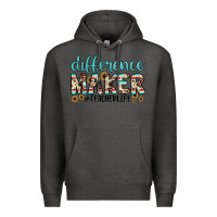 Charcoal Heather difference maker Premium Hoodie - JahusDesignShop